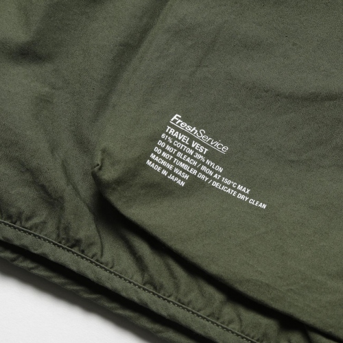 FreshService / フレッシュサービス | TRAVEL VEST - Khaki | 通販 
