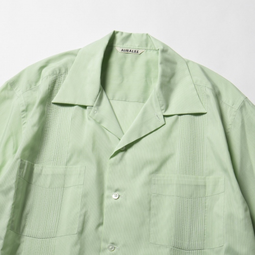 AURALEE / オーラリー | FINX SILK STRIPE CUBA SHIRTS (メンズ 