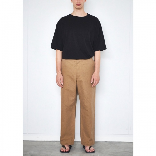 COMOLI / コモリ | コットンリネン オーバーパンツ - Camel | 通販 