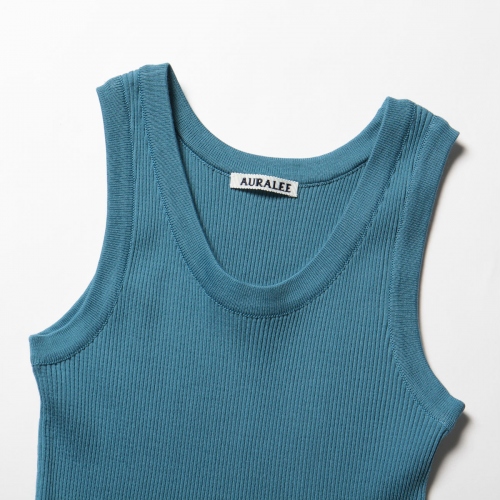 AURALEE / オーラリー | GIZA HIGH GAUGE RIB KNIT TANK (レディース  