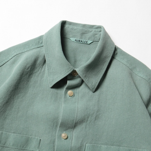 AURALEE / オーラリー | WASHI DUCK CANVAS HALF SLEEVED SHIRTS 