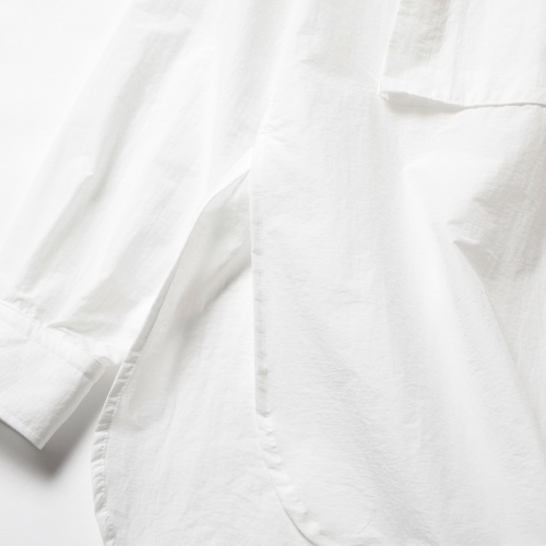 YOKE / ヨーク | BAND COLLAR LONG SHIRTS - White | 通販 - 正規取扱 