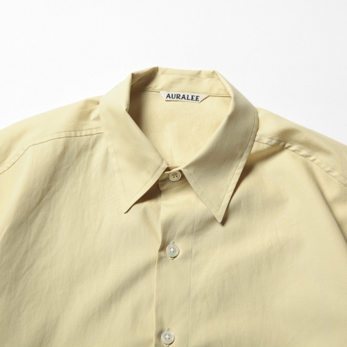 AURALEE / オーラリー | WASHED FINX TWILL BIG HALF SLEEVED SHIRTS 