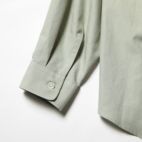 完売 Tucksleeve Gather Shirts ライトグリーン 蒼