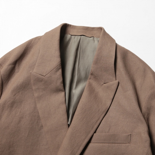 YOKE / ヨーク | PAPER KERSEY SIDE OPEN DOUBLE-BREASTED JACKET  