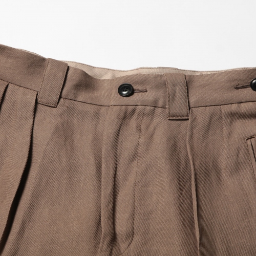 YOKE / ヨーク | PAPER KERSEY FRENCH GURKHA TROUSERS - Taupe | 通販 