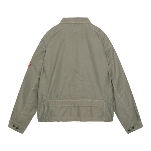 C.E / シーイー | OVERDYE LIGHT COTTON BUTTON JACKET - Khaki | 通販 