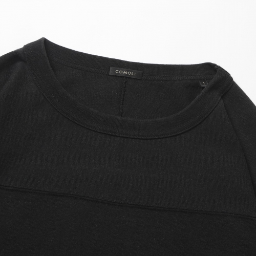COMOLI / コモリ | フットボールTシャツ - Fade Black | 通販 - 正規 