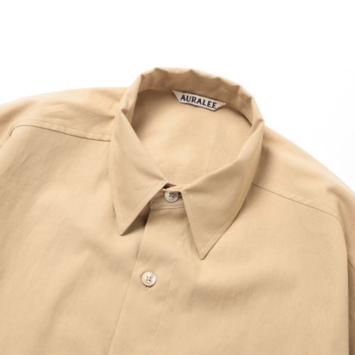 AURALEE / オーラリー | WASHED FINX TWILL BIG HALF SLEEVED SHIRT 