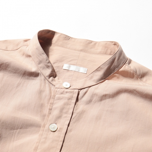 COMOLI / コモリ | バンドカラーシャツ - Sand Pink | 通販 - 正規取扱 