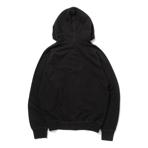 COMOLI / コモリ | 製品染 裏毛 ジップパーカ - Ink Black | 通販 
