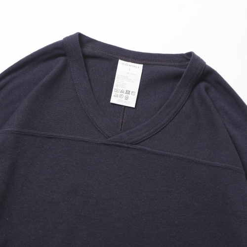 COMOLI / コモリ | コットンフライス ホッケーシャツ - Navy | 通販 