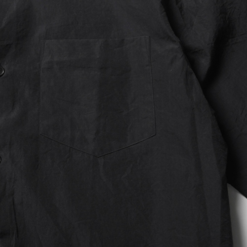 COMOLI / コモリ | コモリショートスリーブシャツ - Black | 通販 