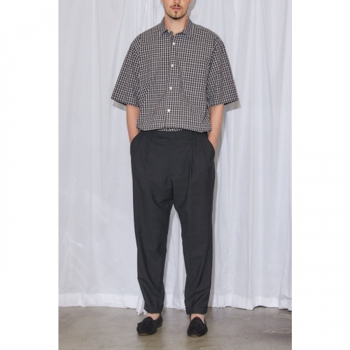 COMOLI / コモリ | コモリショートスリーブシャツ - Tartan | 通販 