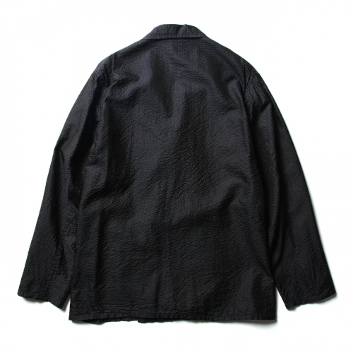 COMOLI / コモリ | シルク シアサッカージャケット - Navy | 通販 