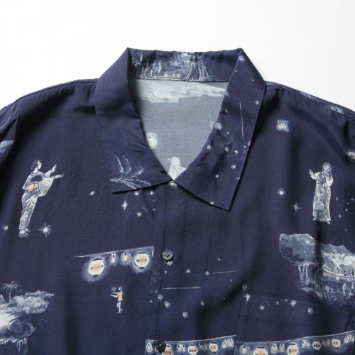 Porter Classic / ポータークラシック | BON DANCE ALOHA SHIRT - Navy 