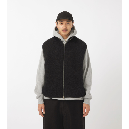 nanamica / ナナミカ | Zip-Up Mohair Vest - Navy | 通販 - 正規取扱 
