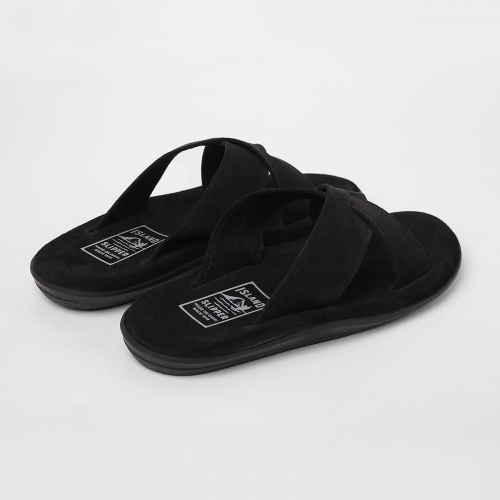 ISLAND SLIPPER / アイランドスリッパ | クロスサンダル - Black Suede 