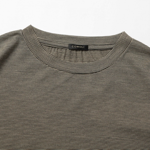 COMOLI / コモリ | ウール天竺 Tシャツ - Border | 通販 - 正規取扱店 
