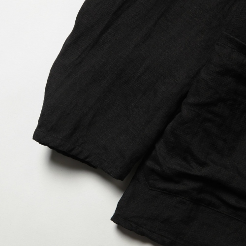 COMOLI / コモリ | リネンWクロス ジャケット - Black | 通販 - 正規 