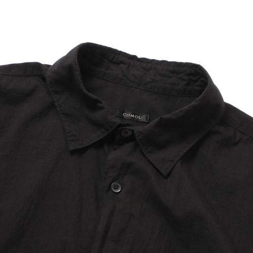 COMOLI / コモリ | KHADIコットン コモリシャツ - Black | 通販 - 正規 