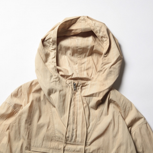 AURALEE / オーラリー | NYLON STREAK DYED HALF ZIP HOODIE (メンズ 
