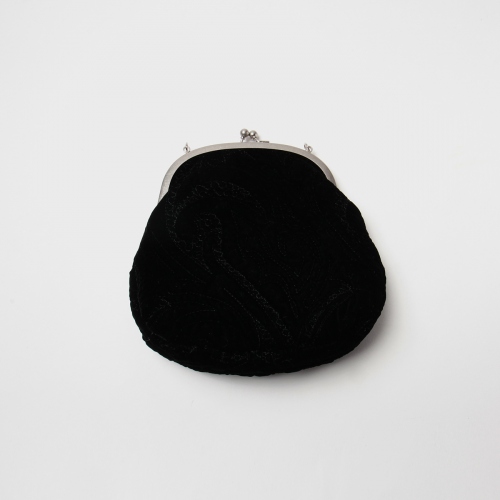 Hender Scheme / エンダースキーマ | velvet quilt snapsack - Black 