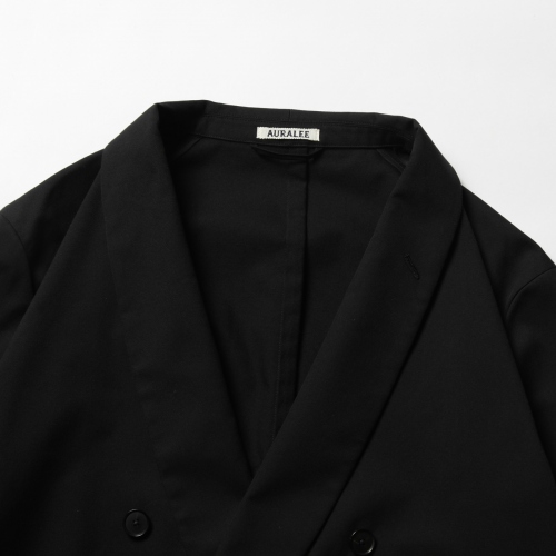 AURALEE / オーラリー | SUPER FINE WOOL COTTON TWILL SHAWL COLLAR 