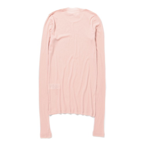 SUPER HIGH GAUGE SHEER RIB L/S TEE (レディース) - Light Pink 