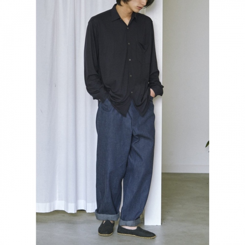 COMOLI / コモリ | ベルテッド デニムパンツ - Navy | 通販 - 正規取扱 