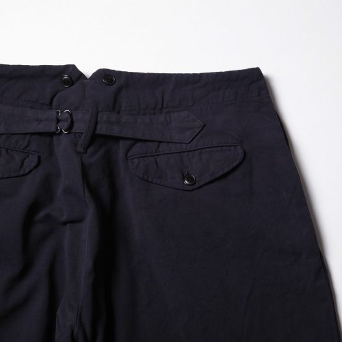 COMOLI / コモリ | 製品染 バックストラップパンツ - Navy | 通販 