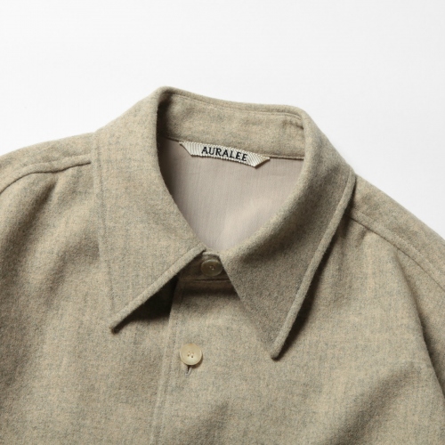 AURALEE / オーラリー | SUPER MILLED SHETLAND WOOL SHIRTS (メンズ 