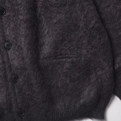 YOKE / ヨーク | 4COLOR MIX JACQUARD MOHIAR CARDIGAN - Black | 通販 