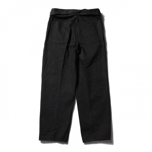 COMOLI / コモリ | デニム ベルテッドパンツ - Black | 通販 - 正規 