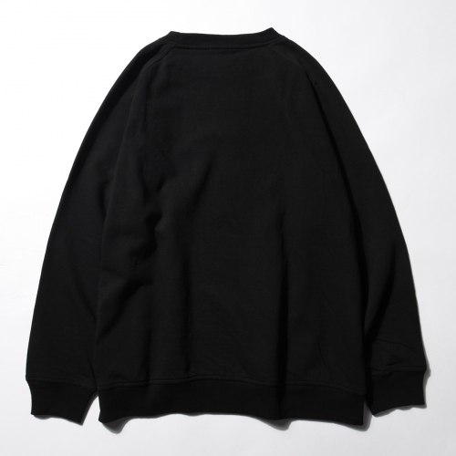 COMOLI / コモリ | インレイ起毛 長袖クルー - Black | 通販 - 正規 