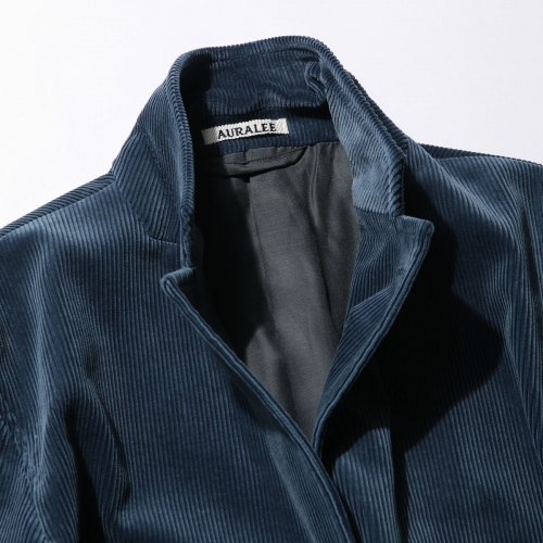 AURALEE / オーラリー | WASHED CORDUROY JACKET (メンズ) - Dark Blue 