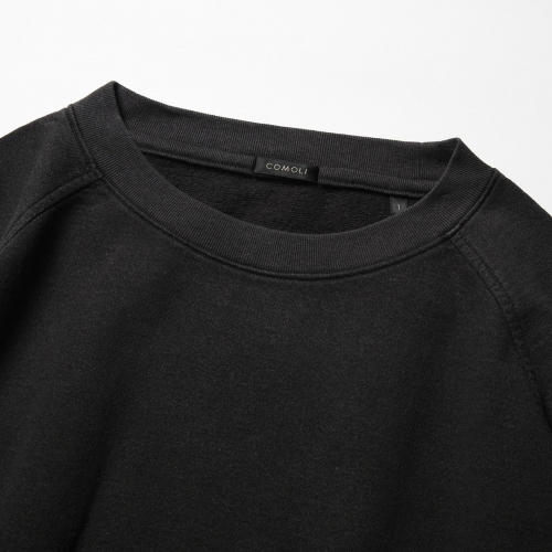 COMOLI / コモリ | インレイ起毛 長袖クルー - Charcoal | 通販 - 正規 