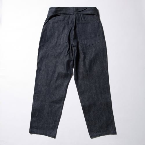 COMOLI / コモリ | デニム ベルテッドパンツ - Navy | 通販 - 正規取扱 