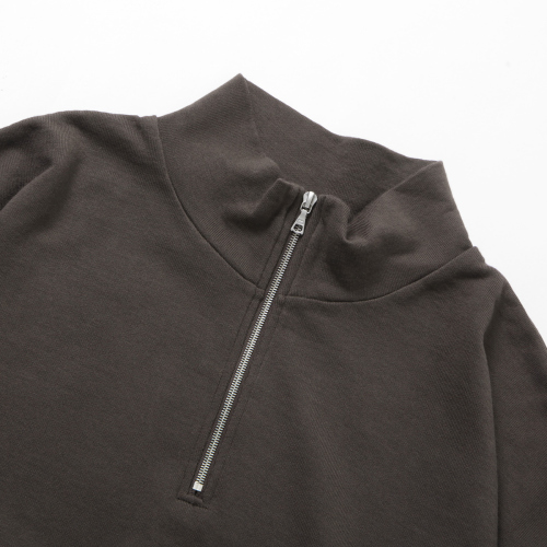 AURALEE / オーラリー | SUPER HIGH GAUGE SWEAT HALF ZIP P/O 