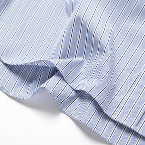 HEUGN / ユーゲン | Rob Band collar Blue Stripe - Sax Blue | 通販 