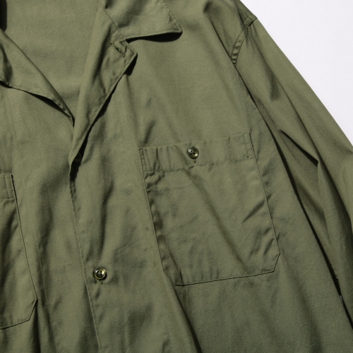COMOLI / コモリ | OD オープンカラーシャツ - Olive | 通販 - 正規 