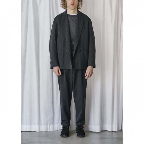 COMOLI / コモリ | ウール ナイロン W ジャケット - Gray | 通販 