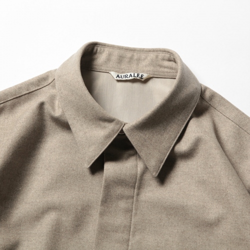 AURALEE / オーラリー | WOOL FULLING FLANNEL CLOTH SHIRTS (メンズ  