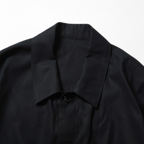 URU / ウル | COTTON GABARDINE / FLY FRONT BLOUSON - Navy | 通販 