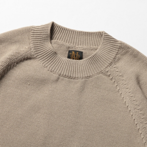 BATONER / バトナー | AGING WOOL RAGLAN SLEEVE CREW NECK (メンズ 