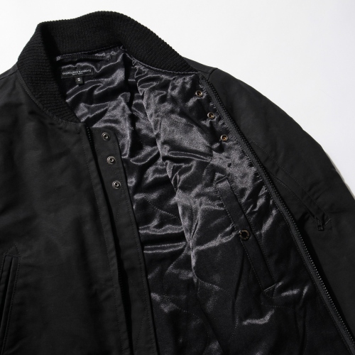 ENGINEERED GARMENTS | Aviator Jacket - Cotton Double Cloth - Black 