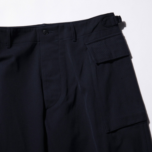 COMOLI / コモリ | ウールナイロン ミリタリーパンツ - Navy | 通販 
