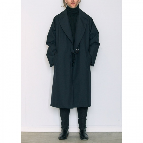 COMOLI / コモリ | ウールサージ タイロッケンコート - Navy | 通販  