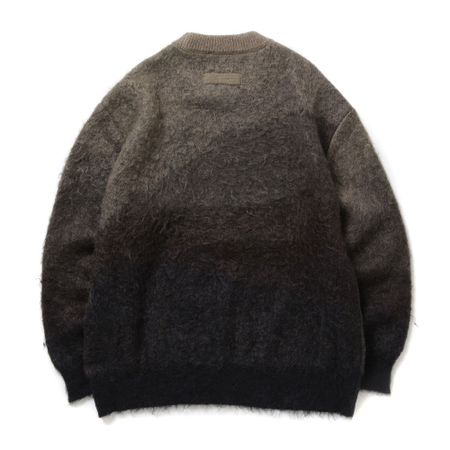 stein / シュタイン | GRADATION MOHAIR KNIT LS - Navy Khaki 