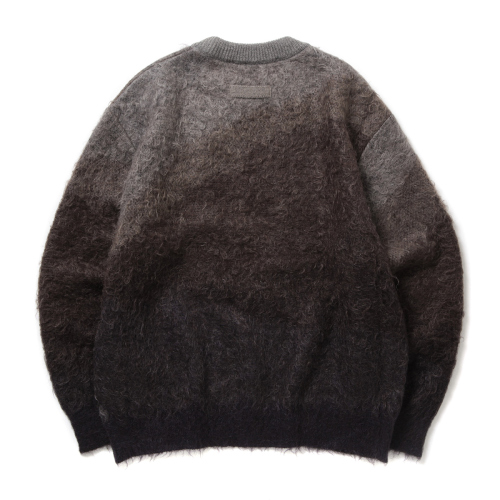 stein / シュタイン | GRADATION MOHAIR KNIT LS - Brown Grey 
